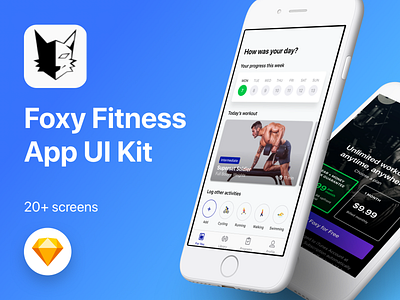 Foxy Fitness App UI Kit