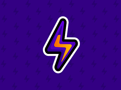 Lightning app branding design flat icon illustration logo minimal typography ui ux vector web