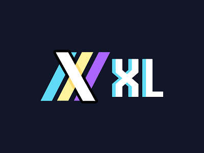 XL logo design app branding design icon illustration logo typography ui ux vector