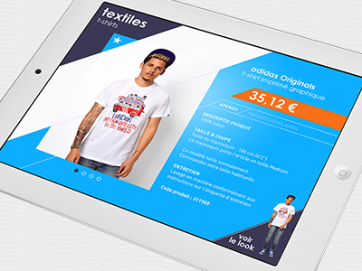 Myadidas adidas application ipad design interactif direction artistique ergonomie foot ui ux