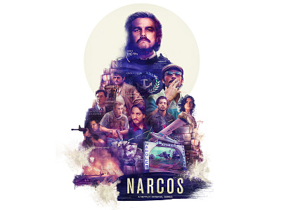 Narcos Poster 3d adobe adobe illustrator design fan art film film poster illustration movie movie poster narcos netflix series