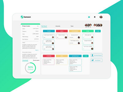 Kanaan dashboard agile agile development dashboad scrum ui ux web webdesign website