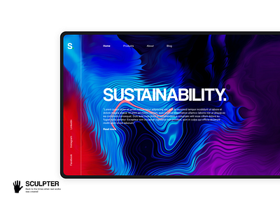 Sustainability / Web design macbook ui ux web design webdesign website