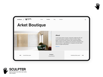 Architect portfolio / web design