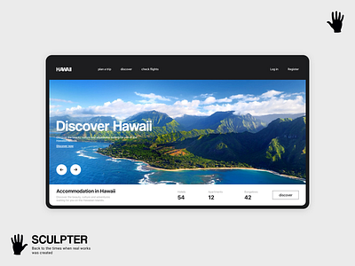 Discover hotels in Hawaii Landing page hotel booking hotels uiux webdesign