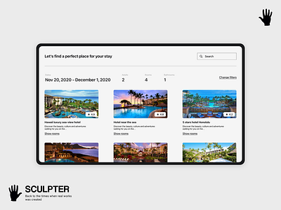 Discover hotels in Hawaii booking hotels rooms uiux webdesign webdesigns