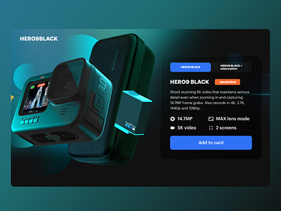 GoPro Product page redesign gopro graphics hero9 ui ux uiux web website wedesign