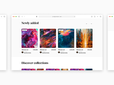 Art marketplace #2 / UI for web