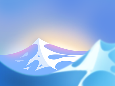 Rogue Waves background blue colorful design illustration landscape ocean photoshop sea wave