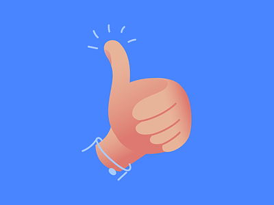 Thumbs Up 2d correct design doodle flat hand hand drawn illustration illustrator thumbs up vector