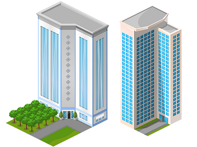 Game Art / Building 2d build building design game illustration isometric tile vector wacom