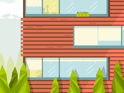 Vector Illustration 2d build design flat game house illustration vector