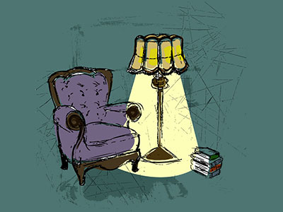 Grandfather's Chair chair grandfather lamp sketch