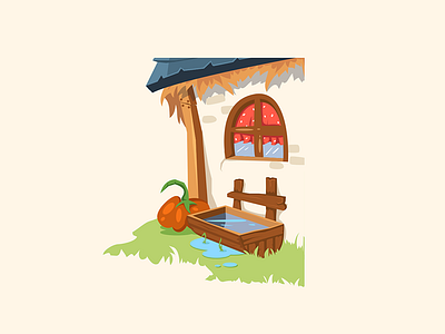 Farm House Detail barn design designer farmer illustration illustrator vector