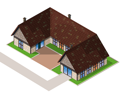 Farm house/ Isometric 2d build design farm farmhouse game illustration illustrator isometric vector