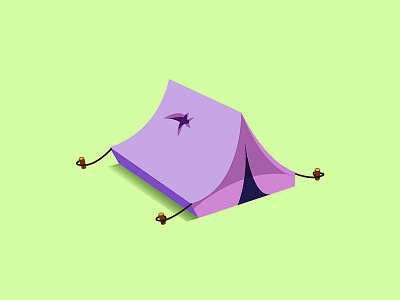 Camping! 2d camping design fresh illustration illustrator nature vector
