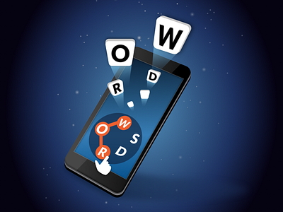 Words Of Wonders! android app crossword game illuatration ios mobile mobile app design vector