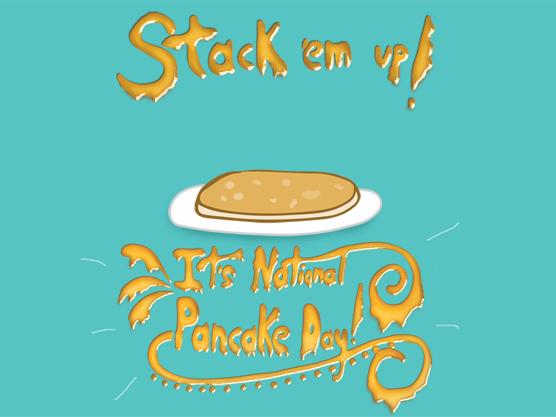 National Pancake Day by Aldina Fazlic on Dribbble