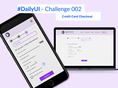 Credit Card Checkout app credit card checkout creditcard dailyui design desktop mobile ui