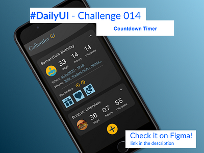 Countdown Timer app countdown countdown timer dailyui design mobile ui