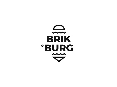 Brik & Burg Restaurant branding burger design food icon logo logo design logotype mark restaurant symbol
