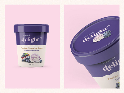 Ice cream Packaging | Dribbble Weekly Warmup