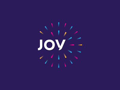 JOY Forum Logo brand branding conference design fireworks icon logo logo design logotype mark minimal
