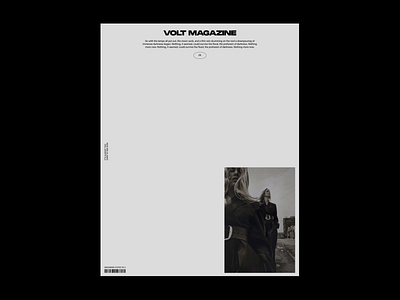 Volt Magazine Concept. branding design digital digital design typography ui uidesign uxdesign visual design web