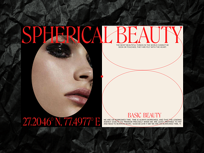 Basic Beauty Concept. design digital digital design portfolio site typography ui uidesign uxdesign visual design web