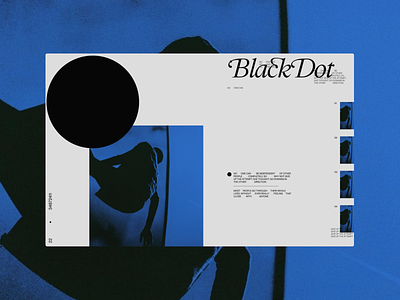 Black Dot branding design digital digital design typography ui uidesign visual design