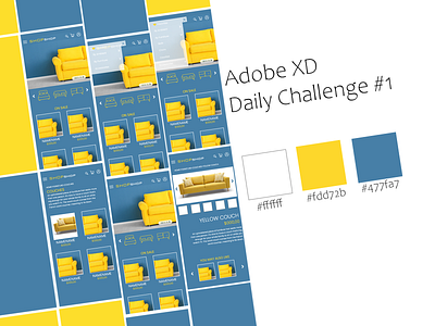 Adobe XD Daily Challenge #1 adobe illustrator adobe xd design ui xd xddailychallenge