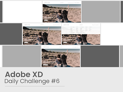 Adobe XD Daily Challenge #6 adobe adobe xd adobexd design productdesign ui uxui xddailychallenge