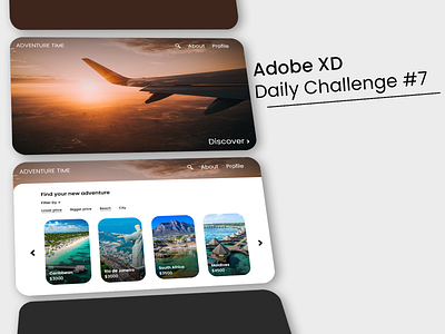 Adobe XD Daily Challenge #7 adobe adobe xd adobexd desgin design productdesign ui uxui xddailychallenge