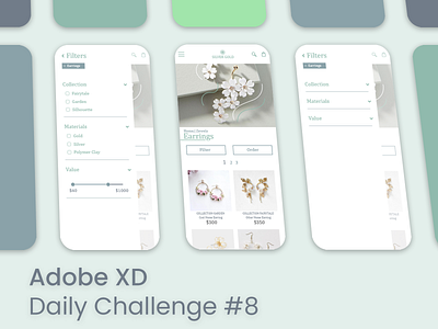 Adobe XD Daily Challenge #8 adobe adobe illustrator adobe xd adobexd design illustrator productdesign ui uxui xddailychallenge