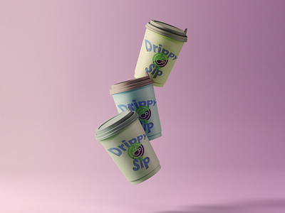 Drippy Sip branding design graphic design illustration logo