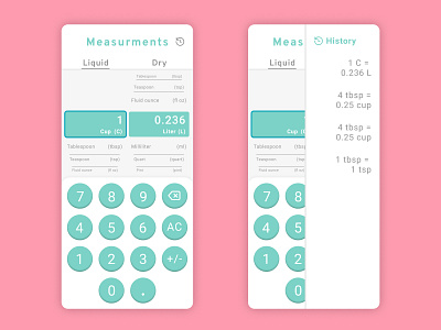 Baking Calculator - Daily UI #004 app baking calculator conversion daily ui uxui