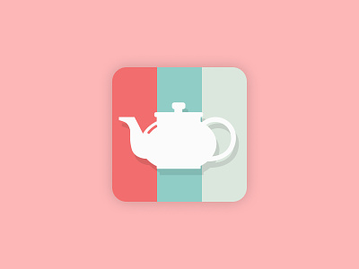Tea Time - App Icon app icon cafe daily ui tea
