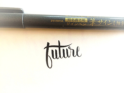 Future calligraphy doodle hand lettering lettering letters script sketch type typography