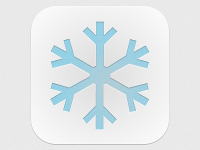 Snow Report App Icon icon snowflake winter