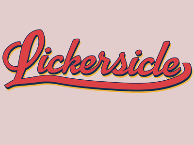 Lickersickle retro retro logo vinatge