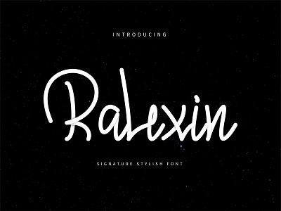 Ralexin Signature stylish font