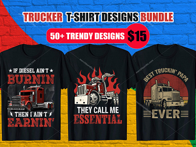 Trucker T-shirt Design Bundle 18 wheeler t shirts custom t shirt dump truck driver shirts funny lifted truck shirts logo design old school trucker shirts t shirt design t shirt design template truck t shirt design truck t shirts for toddlers trucker t shirt sayings trucker t shirts trucker t shirts trucking company t shirt designs trucking logos typoghaphy t shirt uiux vintage t shirt design