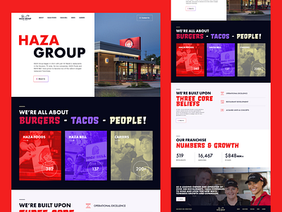 HAZA Group Website graphic design ui web design website design