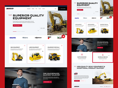 Modern Machinery Website design graphic design ui ux web design website design
