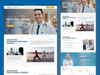 Foundation for Healthy Aging Website corporate website design graphic design ux web web design website design
