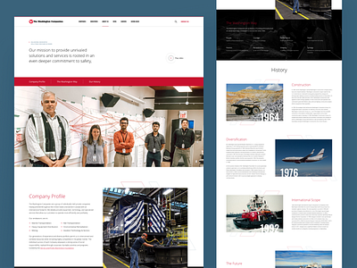 Washington Companies Website About Page