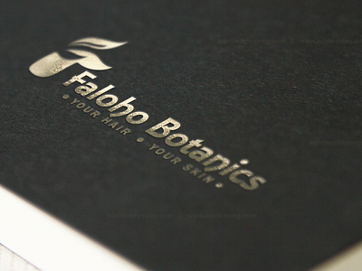 Faloho Botanics Logo Design by Warten Weg faloho botanics hair product logo design skin product