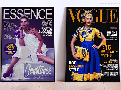 Essence Cover Magazine vs Vogue Magazine cover challenge cover magazine challenge essence magazine vogue magazine