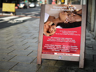 Theraprtic Touch Swedish Massage Therapy flyer flyer design flyers flyers design freelance graphic design graphic design