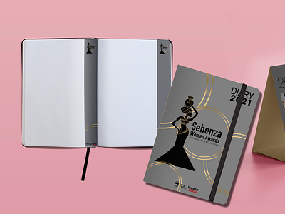 Sebenza Women Awards Diary 2021 diary 2021 diary design graphic design sebenza women sebenza women awards swa warten weg